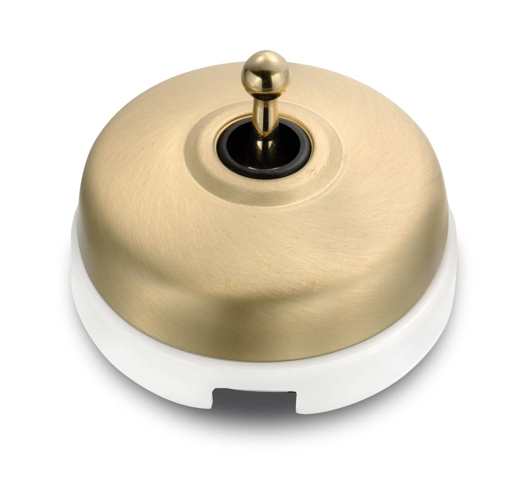 fontini-dimbler-interrupteur-va-et-vient-porcelaine-blanche-coque-dor-e image 1