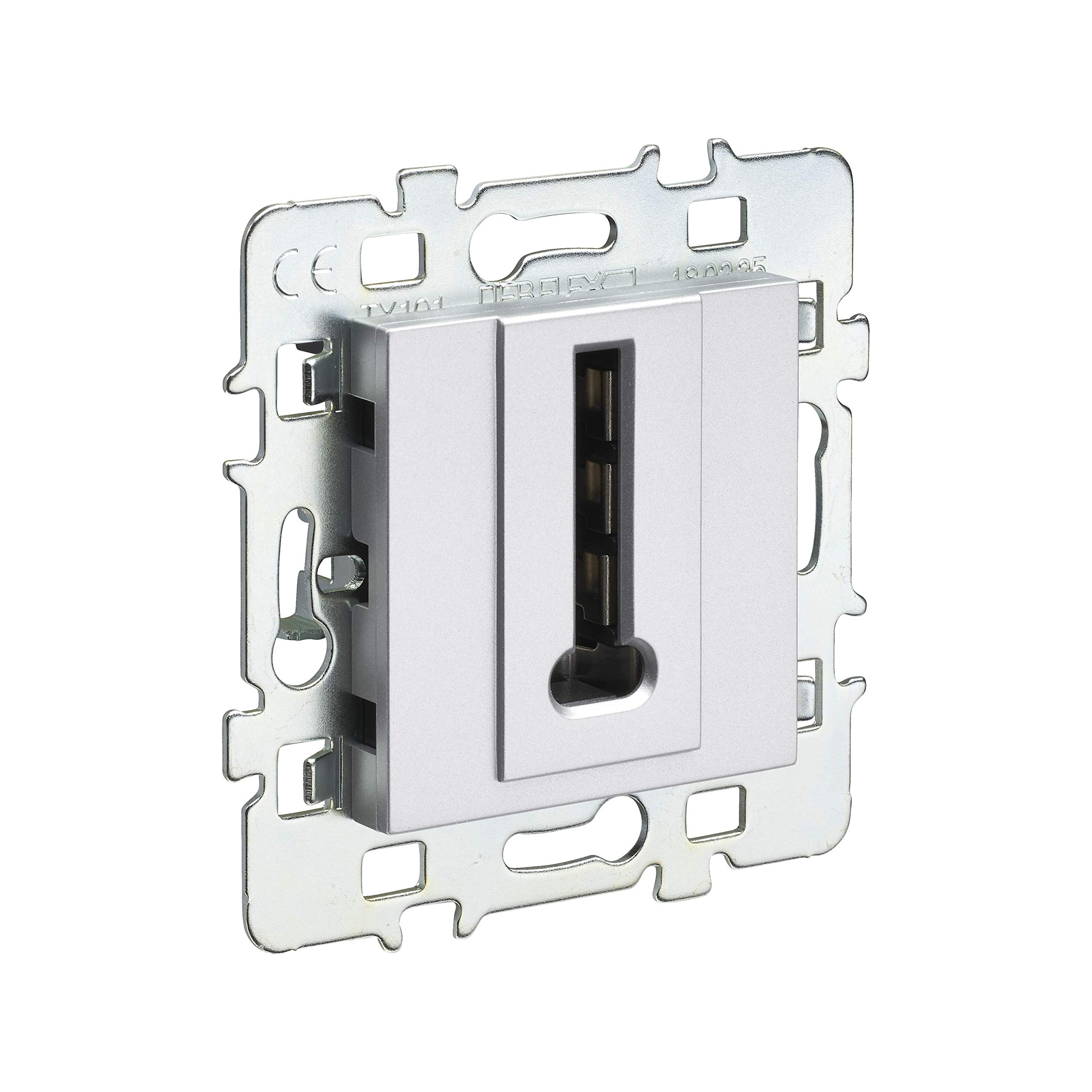 debflex-casual-prise-t-l-phone-encastrable-alu image 1