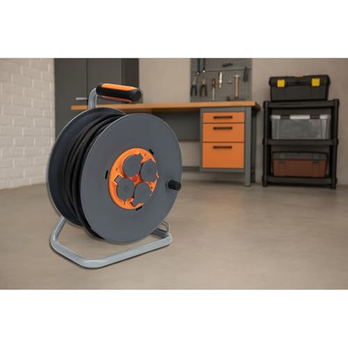 zenitech-enrouleur-de-chantier-ip44-4-prises-16a-40m-orange image 4