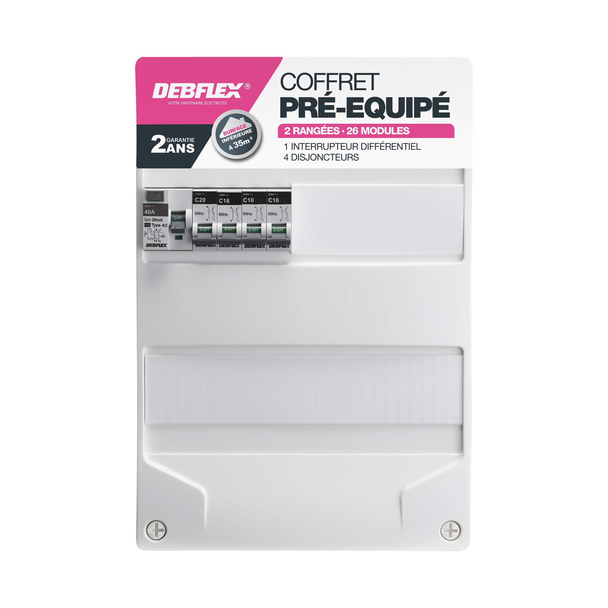 debflex-nora-coffret-lectrique-pr-quip-2-rang-es-26-modules-707623 image 3
