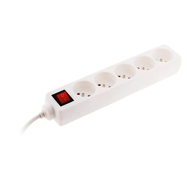 zenitech-bloc-5-prises-interrupteur-fiche-extraplate-1m image 1