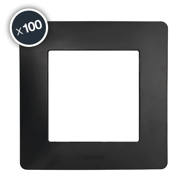 debflex-801056-gamme-caly-plaque-de-finition-1-poste-noir-85x85mm image 1