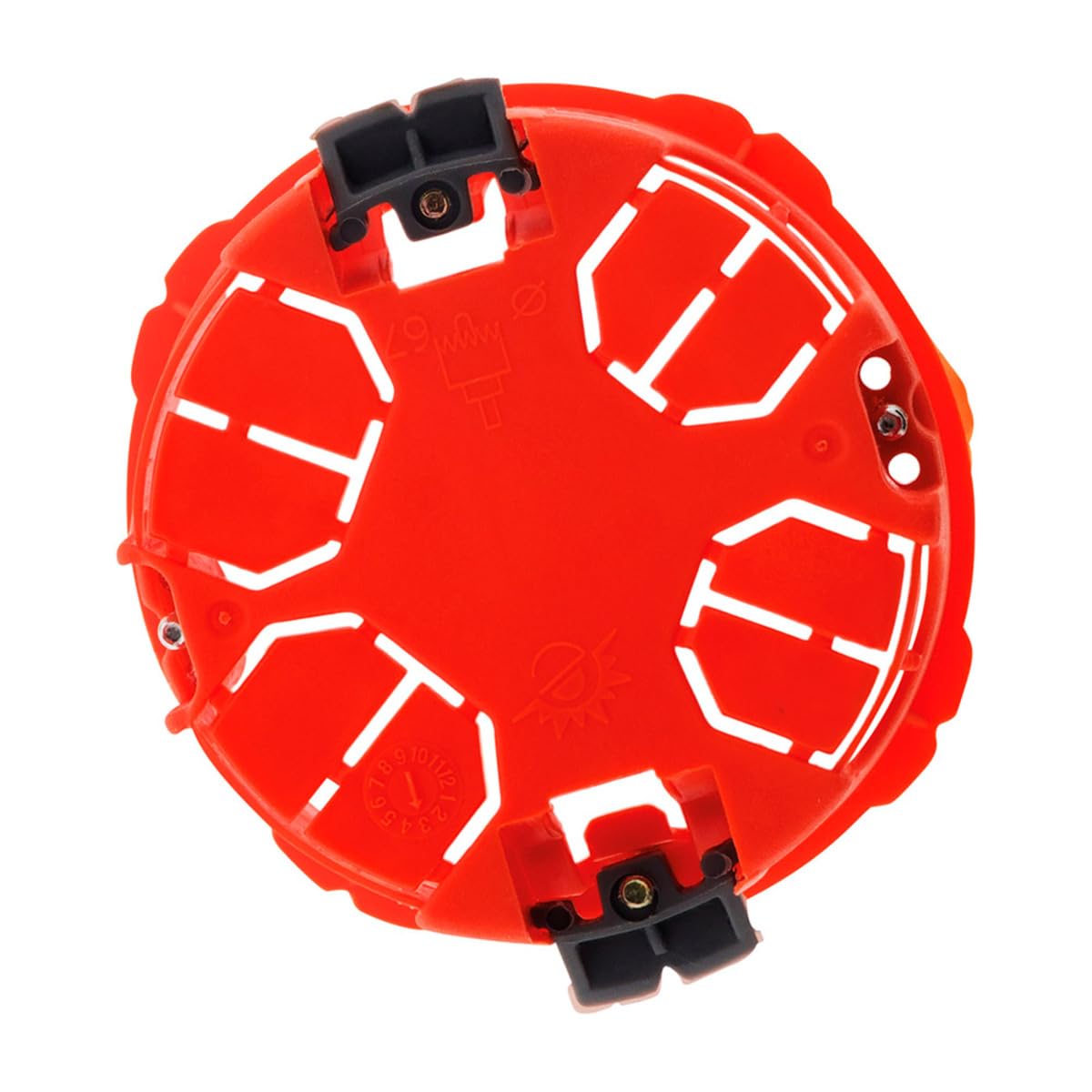 zenitech-lot-10-bo-tes-d-encastrement-placo-65mm-p40mm-rouge image 4