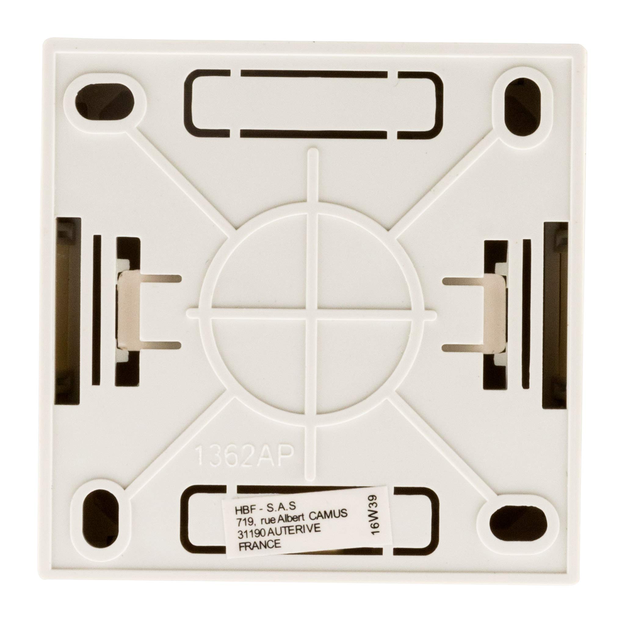 zenitech-bel-vue-prise-t-l-phonique-8-plots-saillie-blanc image 3