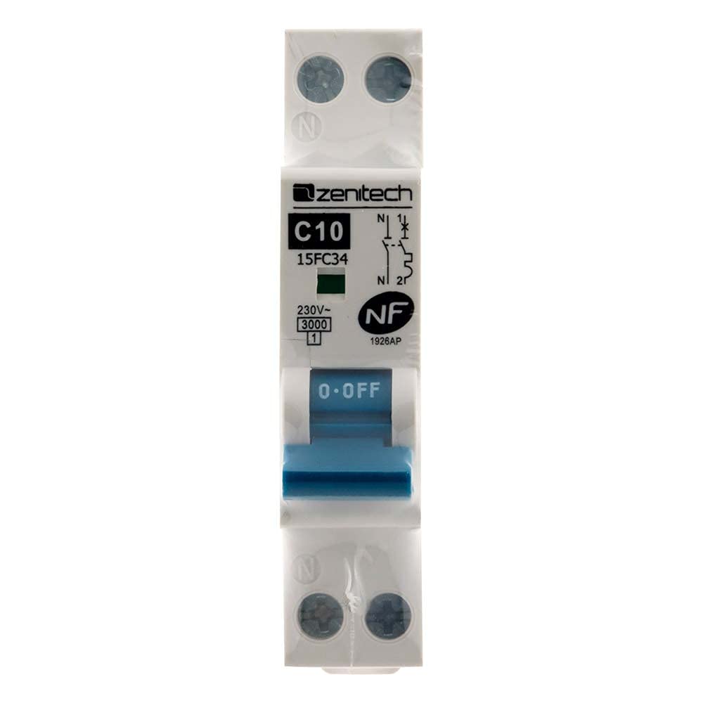 zenitech-disjoncteur-phase-neutre-10a-nf-blanc image 5