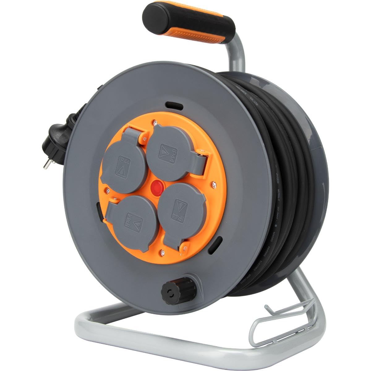 zenitech-enrouleur-de-chantier-ip44-4-prises-16a-3g1-5mm-25m-orange image 3