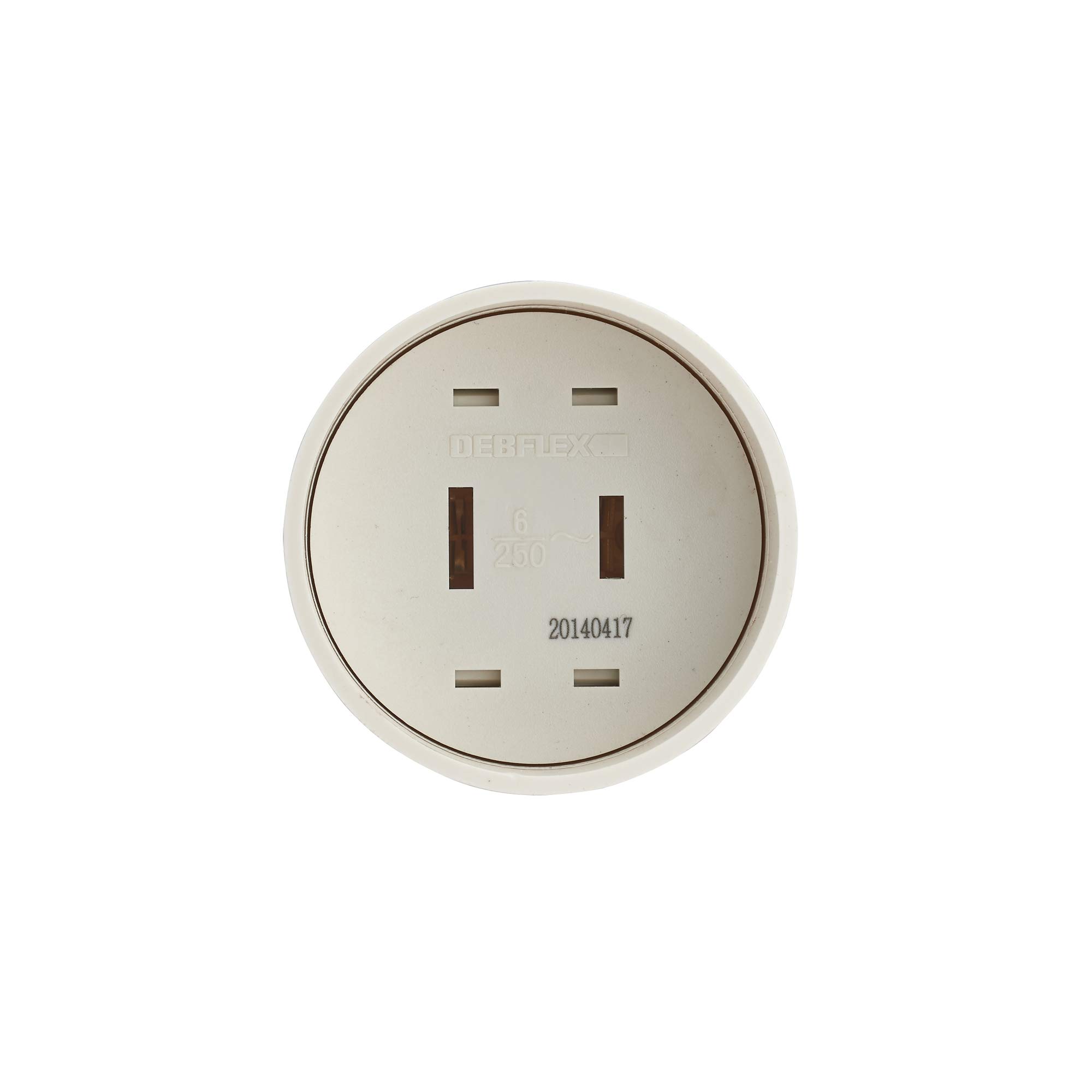 debflex-adaptateur-universel-europe-2p-6a-usa-vers-france-blanc image 2