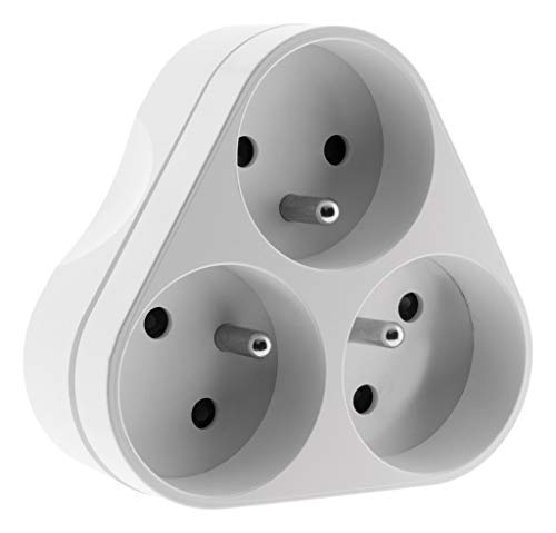 zenitech-multiprise-triplite-triangulaire-16a-blanc image 6