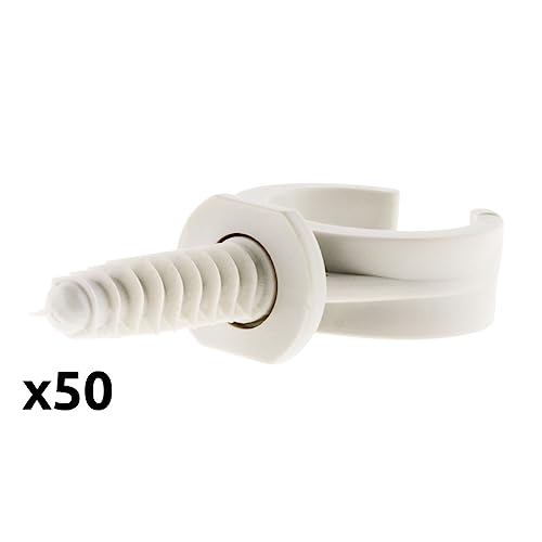 zenitech-lot-de-50-clips-avec-chevilles-20-mm-gris image 7