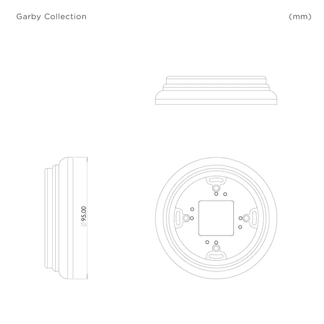 fontini-garby-30801193-socle-d-coratif-bois-h-tre-miel-1-poste-saillie image 1