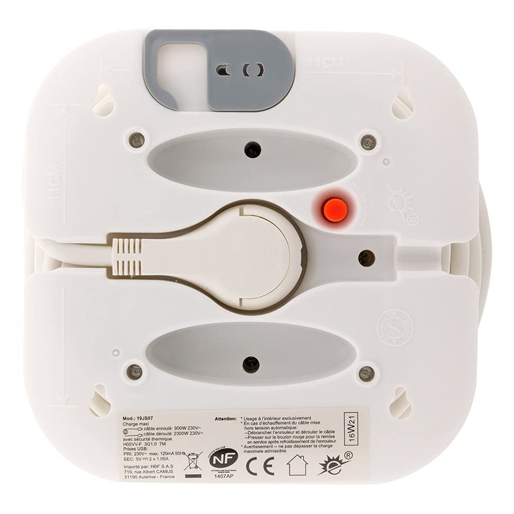 zenitech-enrouleur-domestique-3-prises-16a-2-usb-2-1a-c-ble-7-m-blanc image 5
