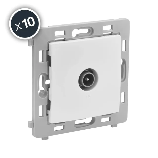 debflex-caly-802049-m-canisme-prise-tv-blanc-bo-te-de-10 image 1