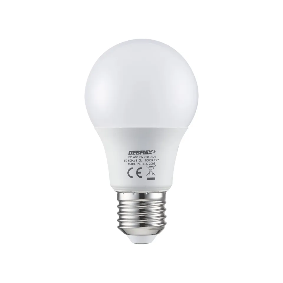 debflex-ampoule-led-9w-e27-a60-6500k-blanc-froid-810lm image 1