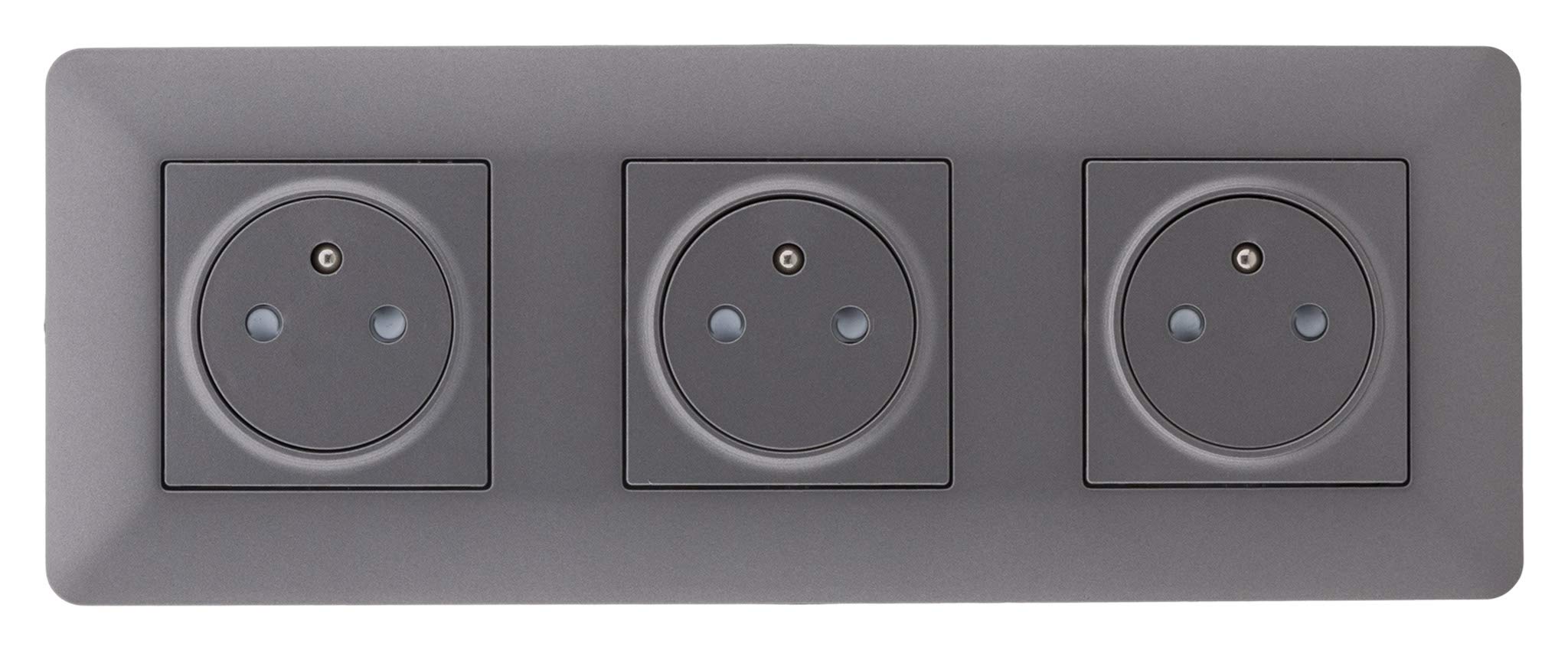 zenitech-artezo-triple-prise-affleurante-2p-t-bo-te-titanium image 2