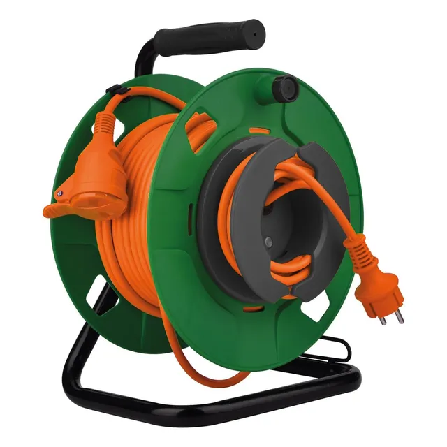 zenitech-enrouleur-jardin-ip44-35m-16a-2p-t-vert-orange image 1