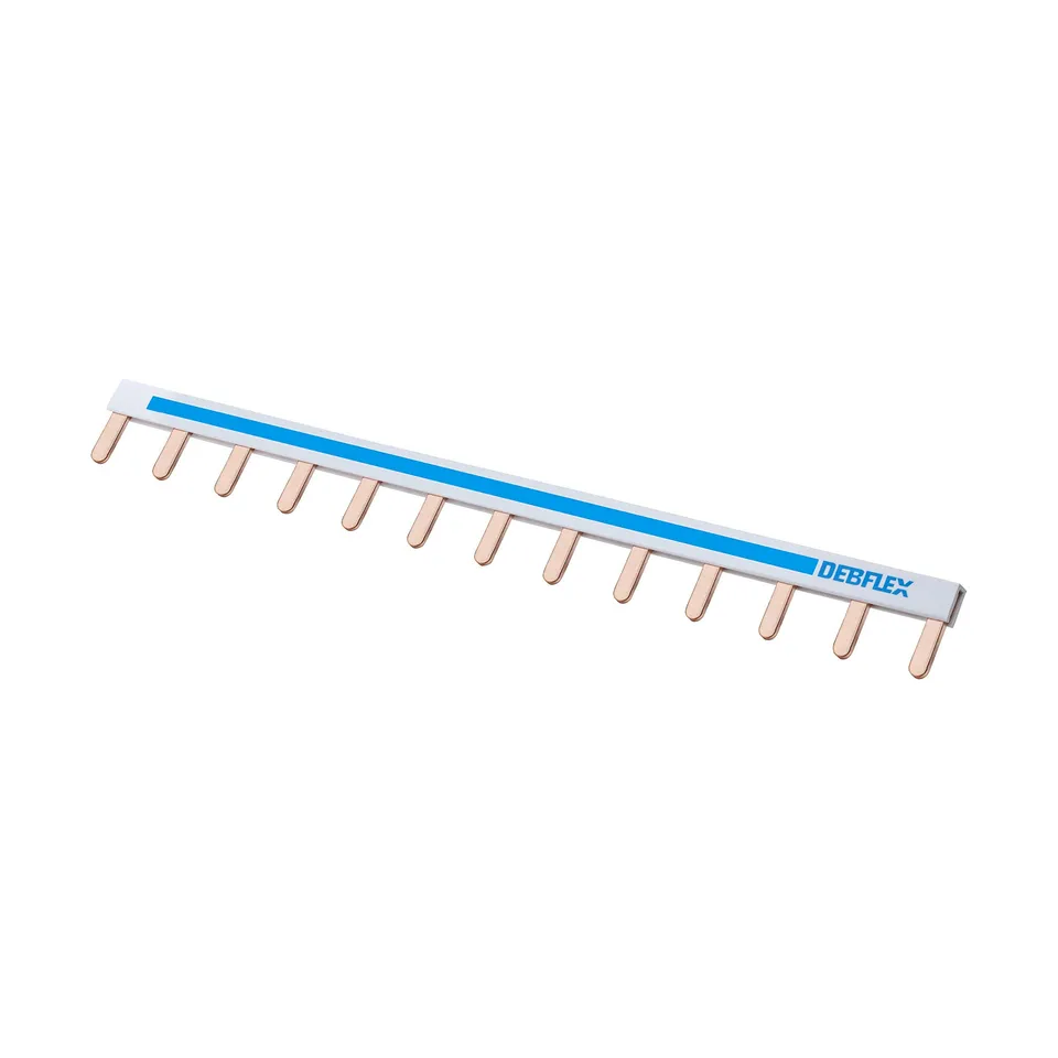 debflex-peigne-de-raccordement-horizontal-13-modules-10mm-bleu image 1