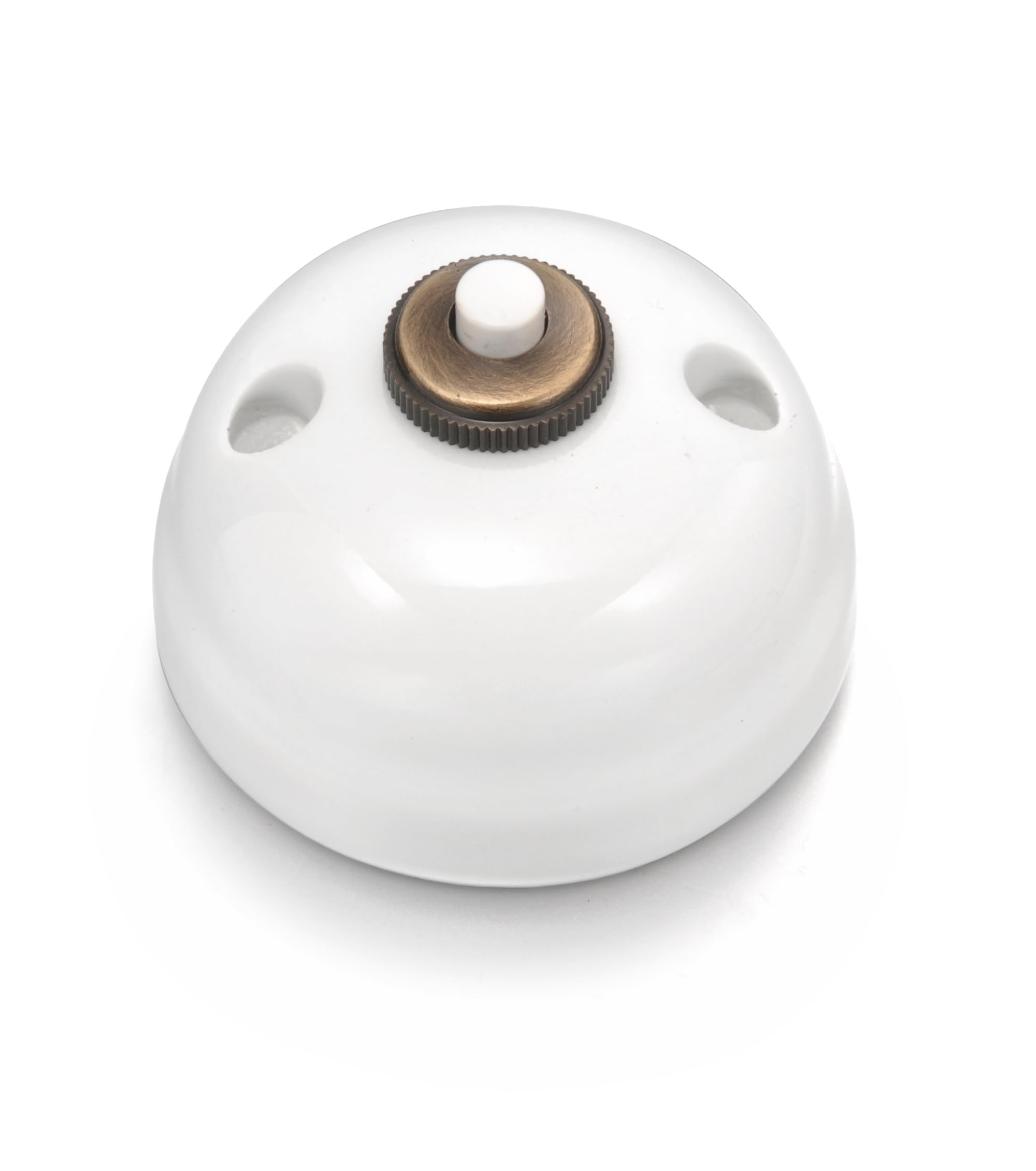 fontini-garby-bouton-poussoir-porcelaine-blanche-10a-250v image 1