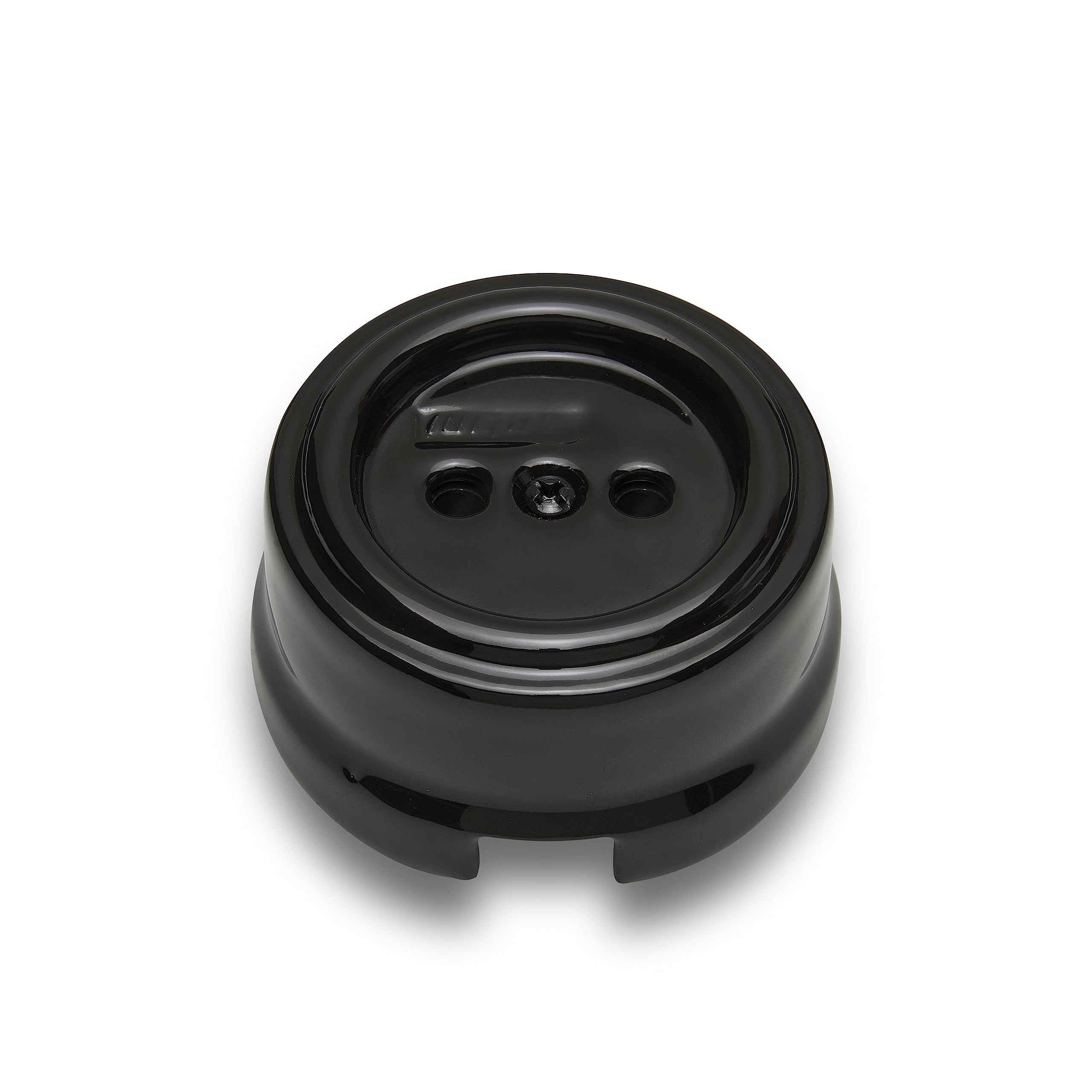 fontini-garby-prise-sans-terre-porcelaine-noire-16a-250v-saillie image 1
