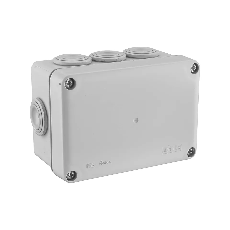 debflex-bo-te-de-d-rivation-tanche-ip55-110x80x50-mm-8-entr-es-grise image 1