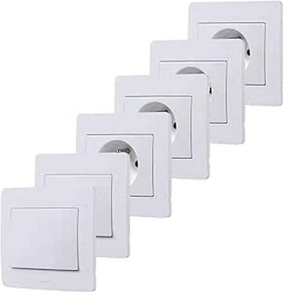 debflex-diam2-lot-4-prises-2p-t-16a-2-interrupteurs-va-et-vient-encastr-s-blanc image 1