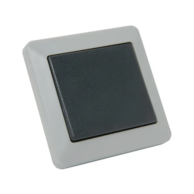 debflex-opaline-735110-interrupteur-va-et-vient-gris-ip44 image 1