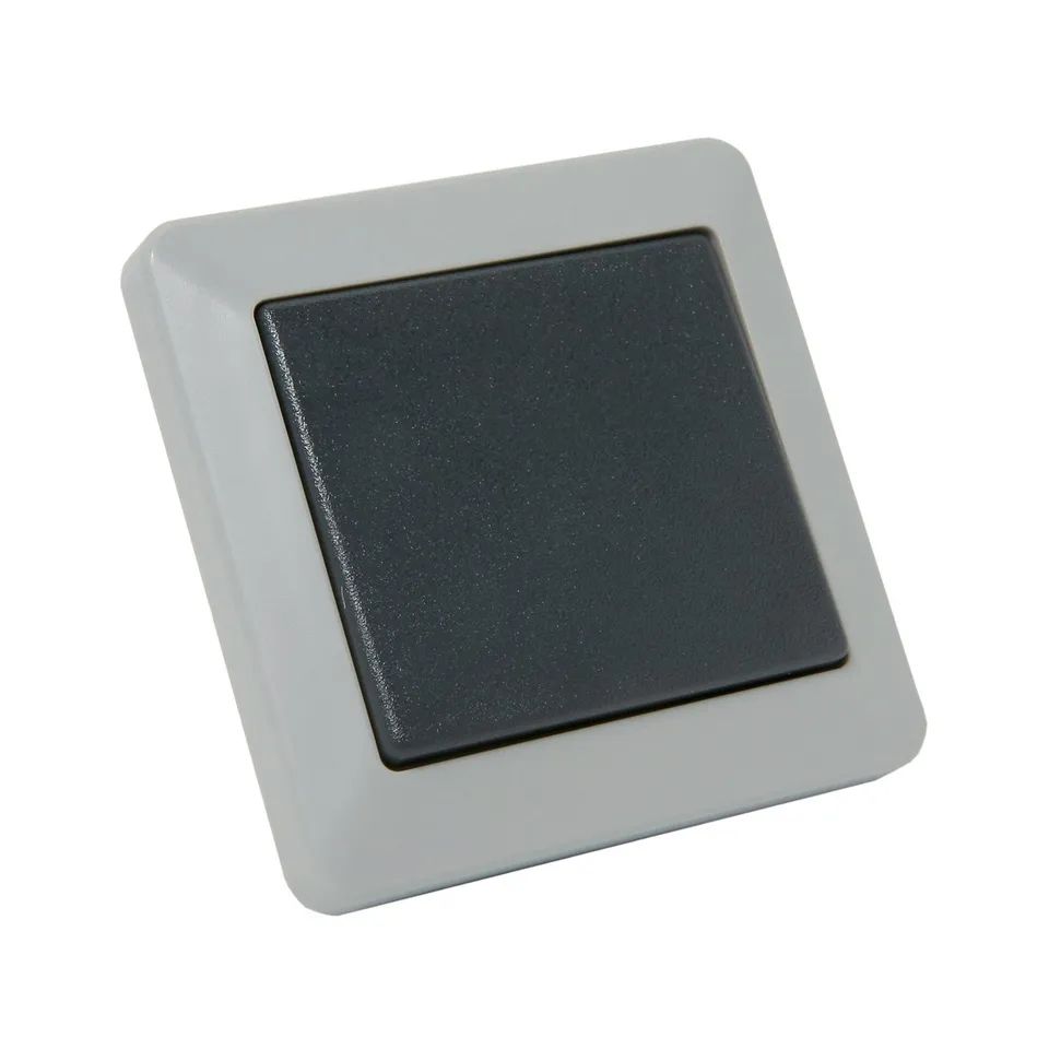 debflex-opaline-735110-interrupteur-va-et-vient-gris-ip44 image 1