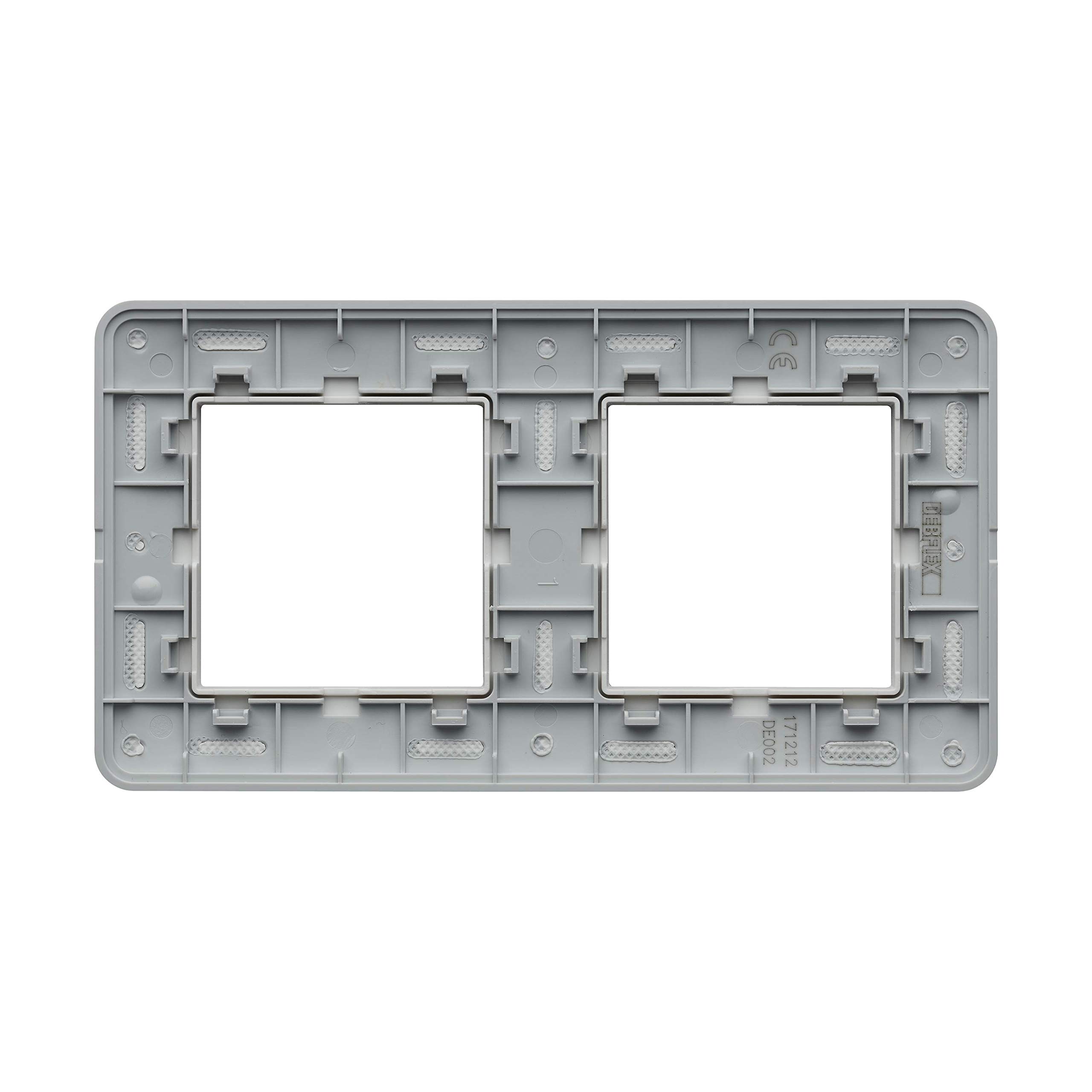 debflex-casual-742002-plaque-de-finition-double-poste-71mm-blanc-brillant image 3