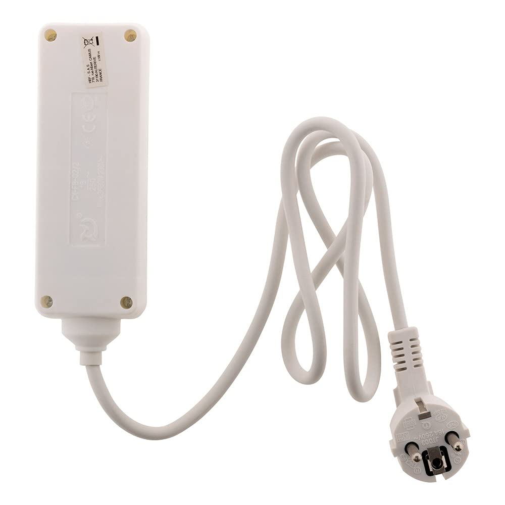 zenitech-bloc-multiprise-2x6a-2x16a-blanc-cordon-1m image 5