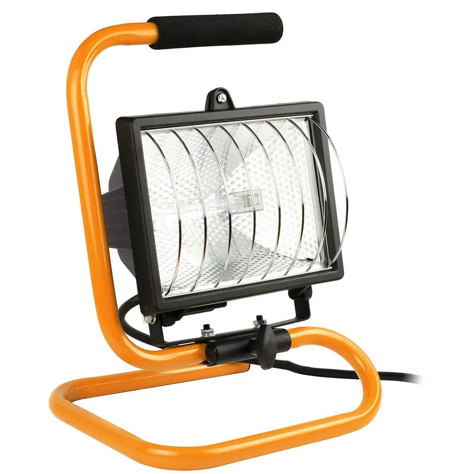 zenitech-projecteur-halog-ne-400w-jaune-chantier-ip54-nf-1-8m image 1