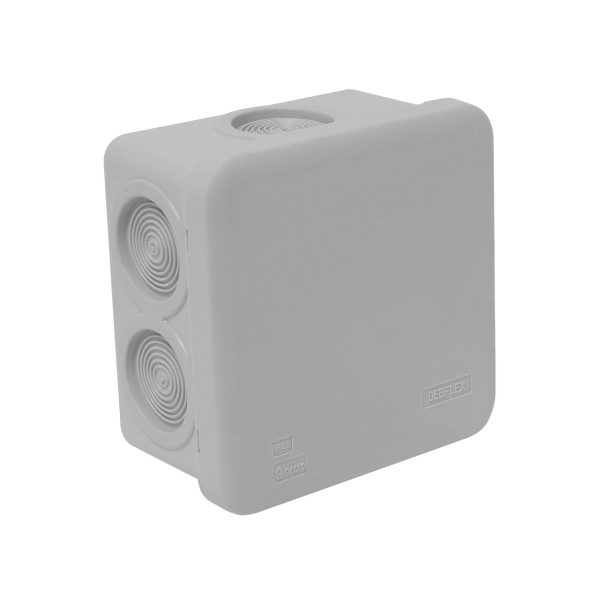 debflex-718210-bo-te-de-d-rivation-tanche-saillie-carr-e-80x80x45-mm-grise-ip66 image 1