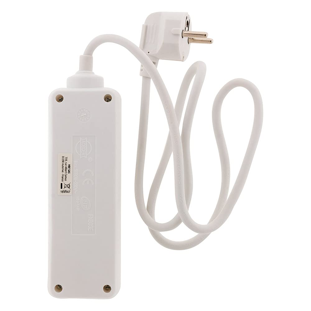 zenitech-bloc-multiprise-3-prises-2p-t-16a-blanc image 5