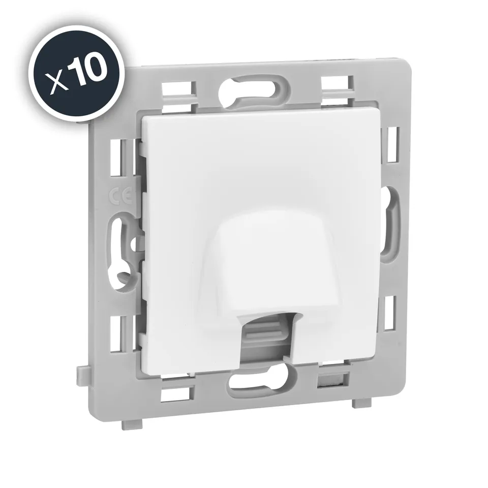 debflex-caly-802017-m-canisme-sortie-de-c-ble-blanc-bo-te-de-10 image 1