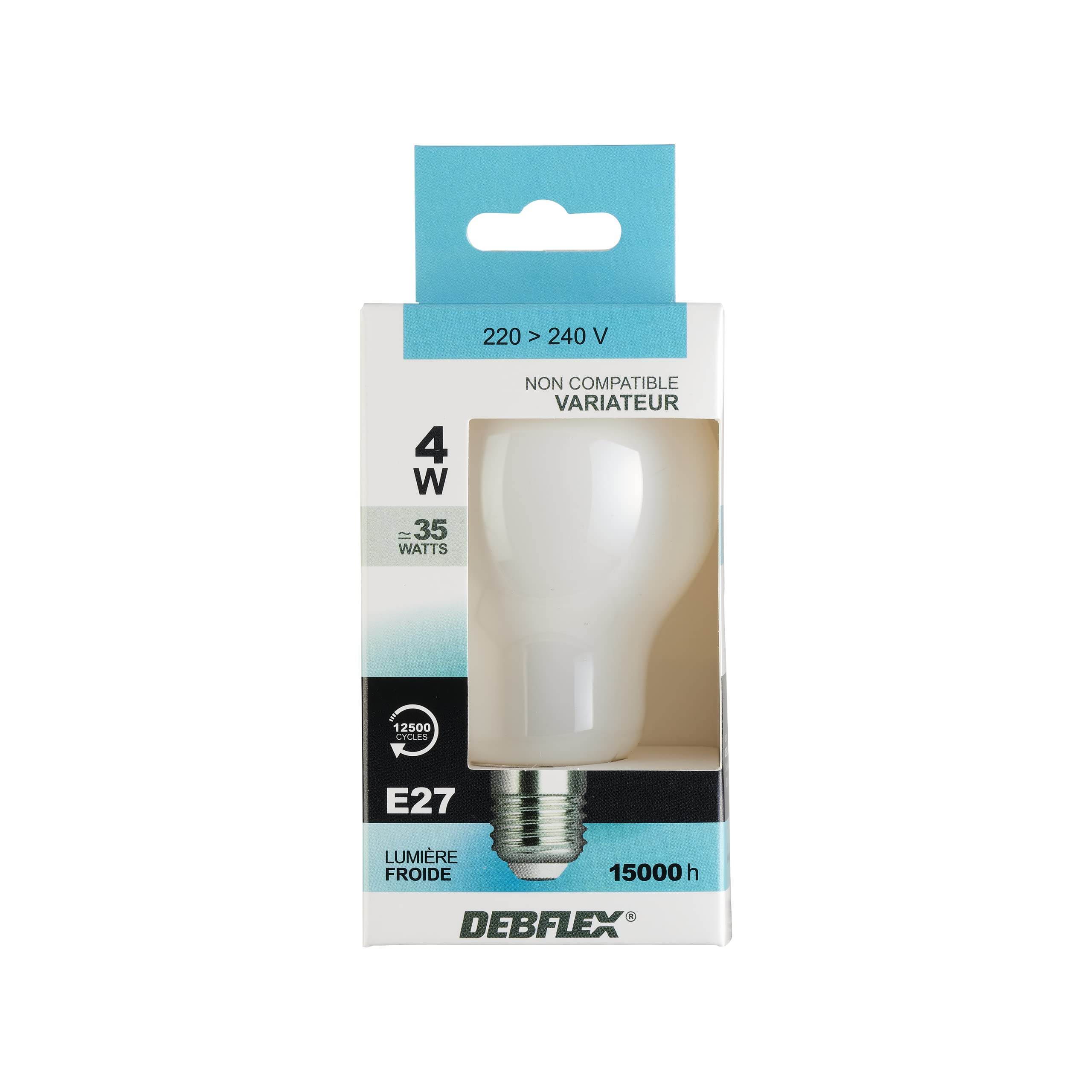 debflex-ampoule-led-s19-a60-filament-4w-e27-4000k-verre-clair-600401 image 5