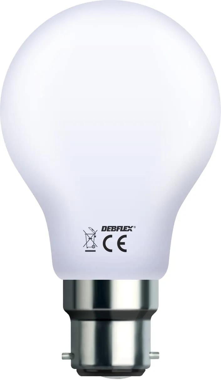 debflex-emeraude-s19-a60-ampoule-led-filament-b22-4w-blanc-neutre-4000k image 1