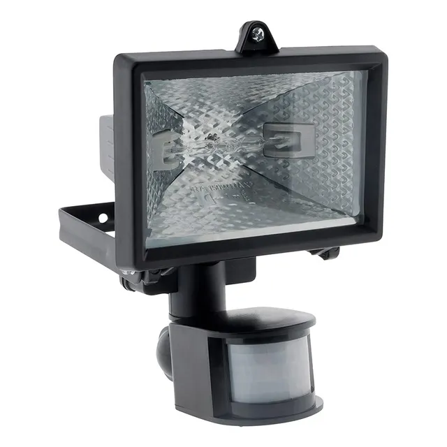 zenitech-projecteur-halog-ne-120w-noir-avec-d-tecteur-ip44 image 1