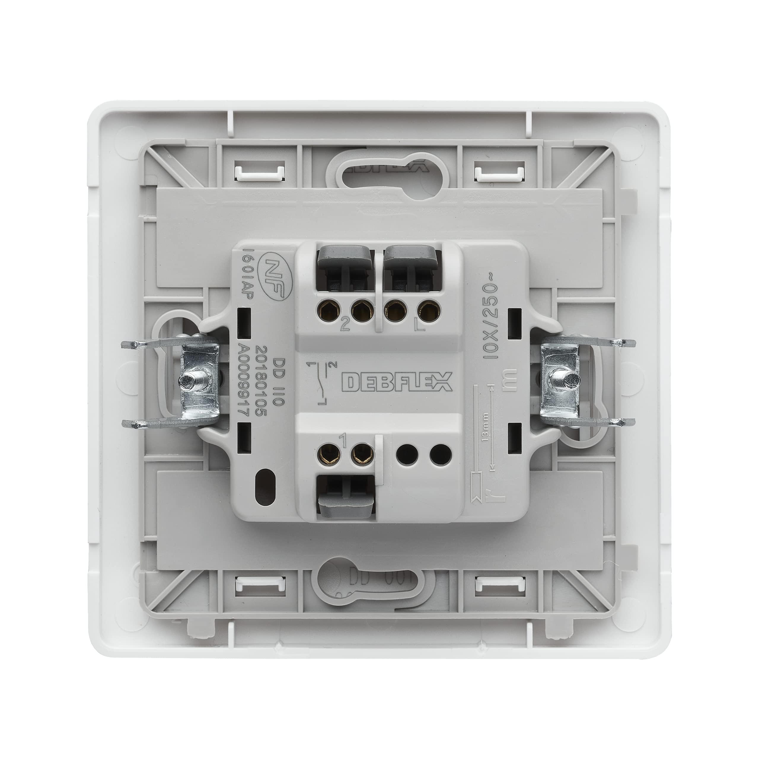 debflex-diam2-interrupteur-va-et-vient-complet-blanc-85x82x37-mm image 3