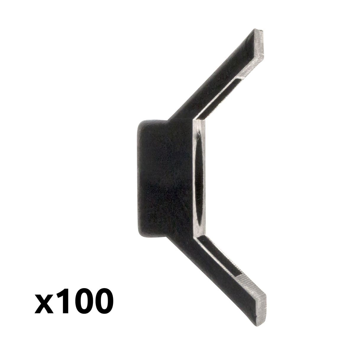 zenitech-lot-de-100-embases-visser-noires-fixation-tubes image 5