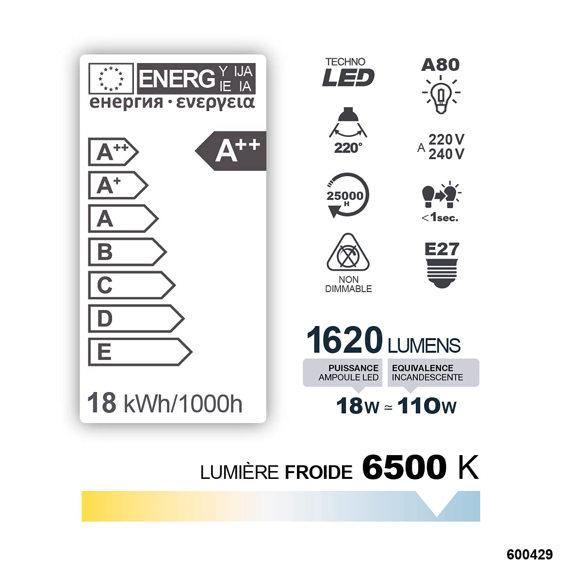 debflex-emeraude-ampoule-led-a80-e27-6500k-1620-lumens-600429 image 5