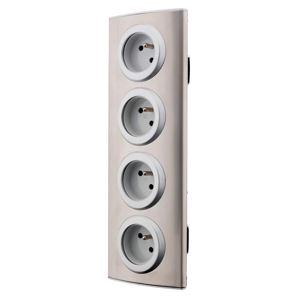 zenitech-bloc-4-prises-16a-2p-t-c-bler-gris image 3