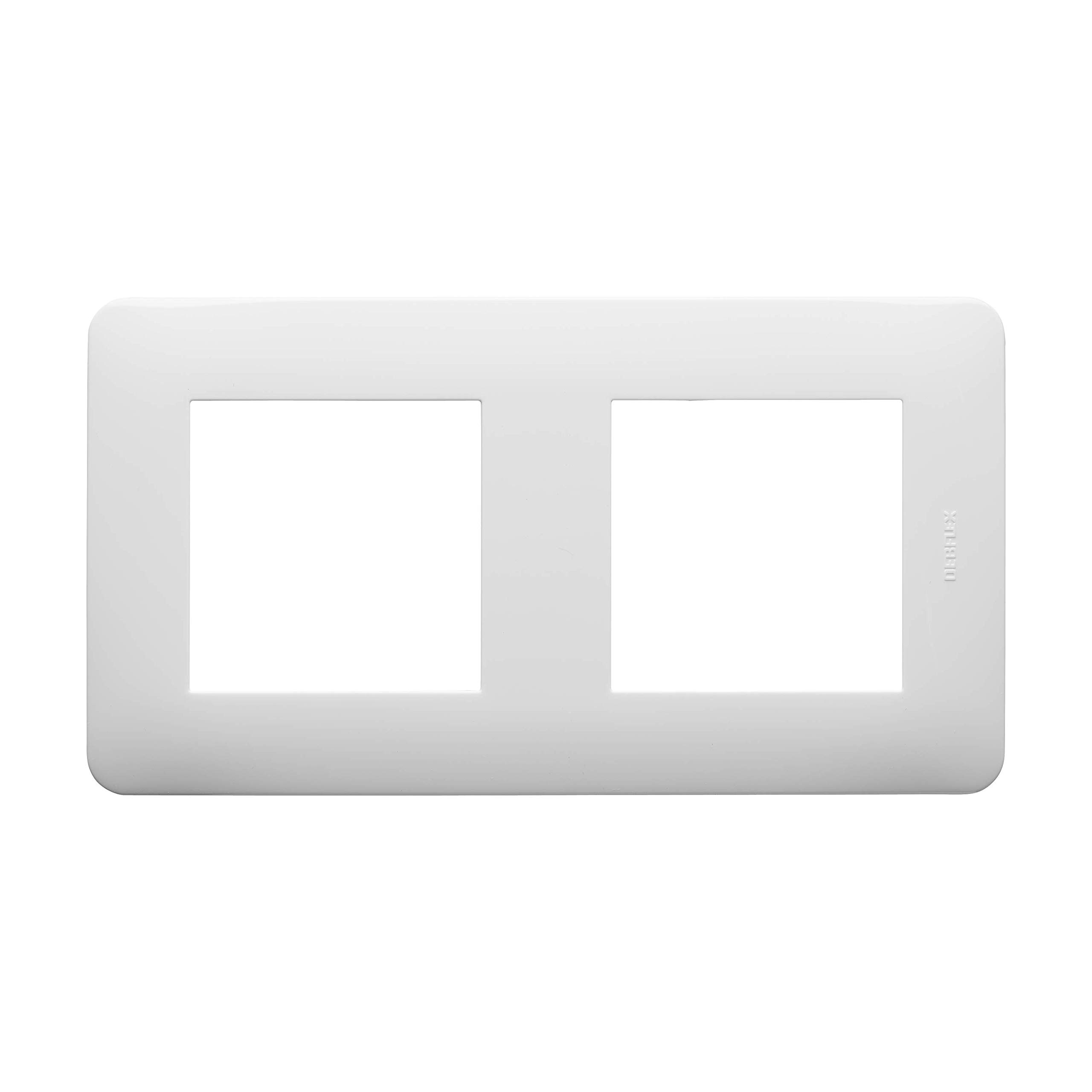 debflex-casual-742002-plaque-de-finition-double-poste-71mm-blanc-brillant image 2