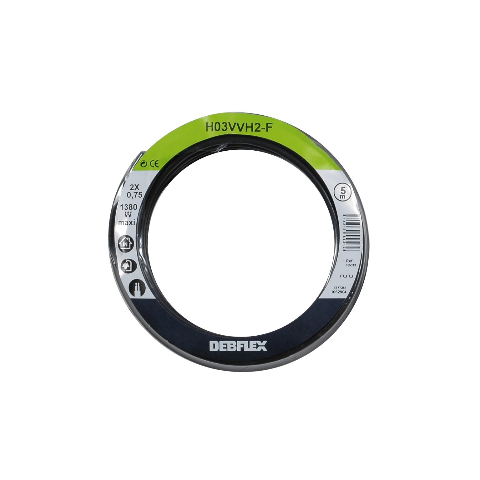 debflex-bobinot-c-ble-souple-10m-ho3vvh2-f-2x0-75mm-noir-155323 image 3