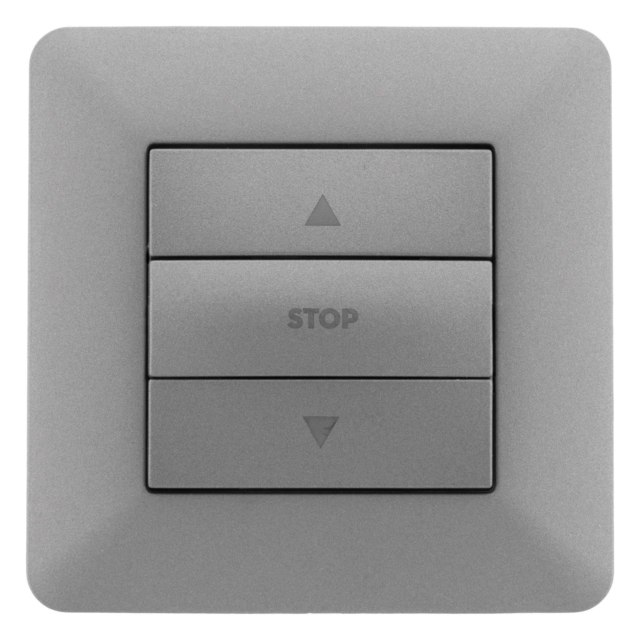 zenitech-artezo-interrupteur-volets-roulants-titanium image 2
