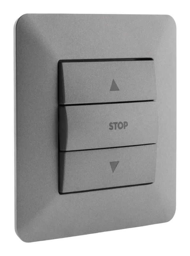 zenitech-artezo-interrupteur-volets-roulants-titanium image 1