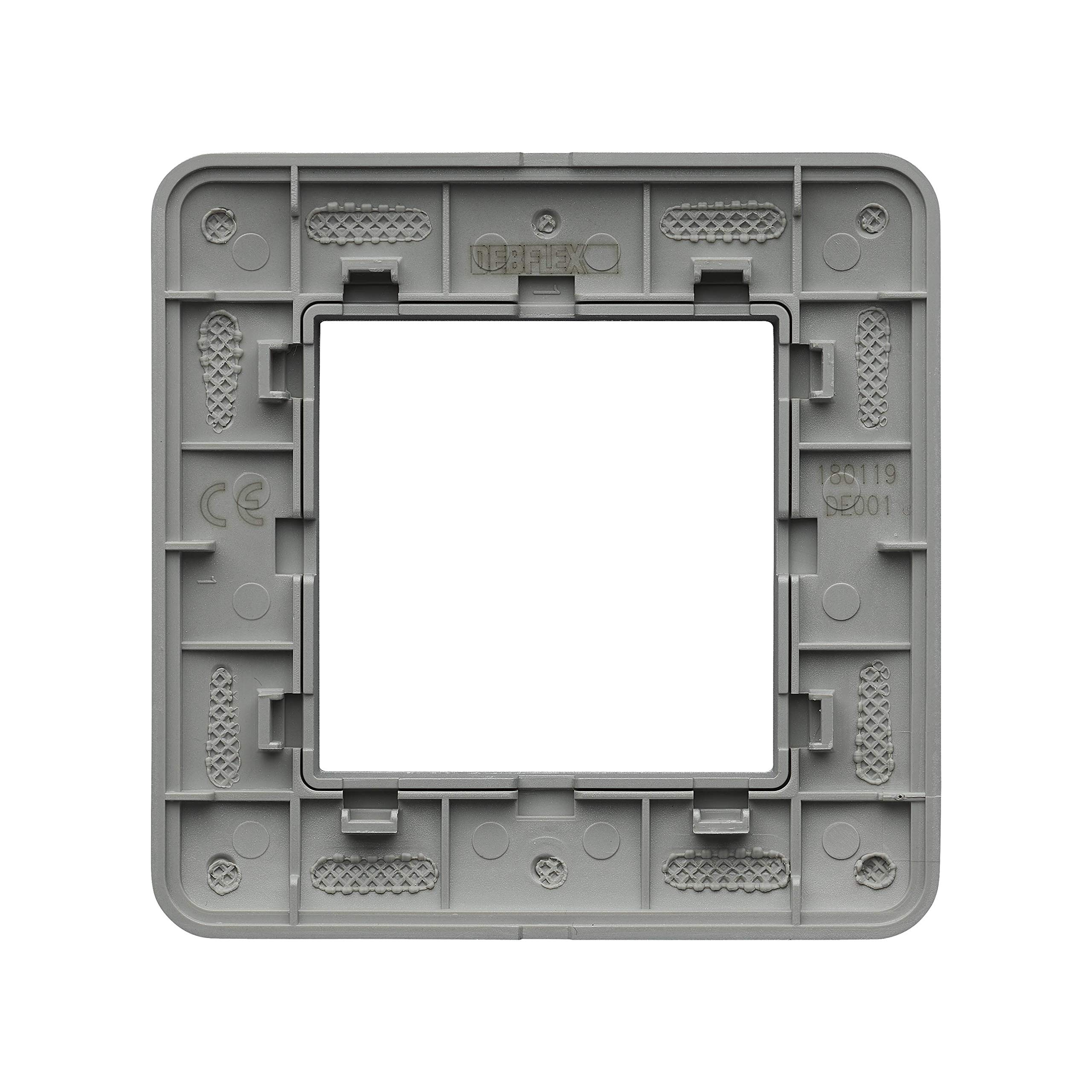 debflex-casual-plaque-de-finition-simple-85x85-mm-silver-brillant image 3