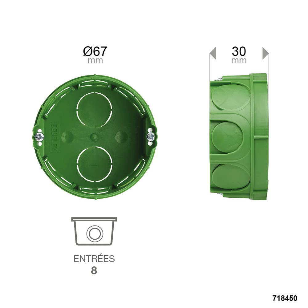 debflex-bo-te-de-d-rivation-ronde-encastrable-d67x30-mm-verte-s-film-griffes-ou- image 7