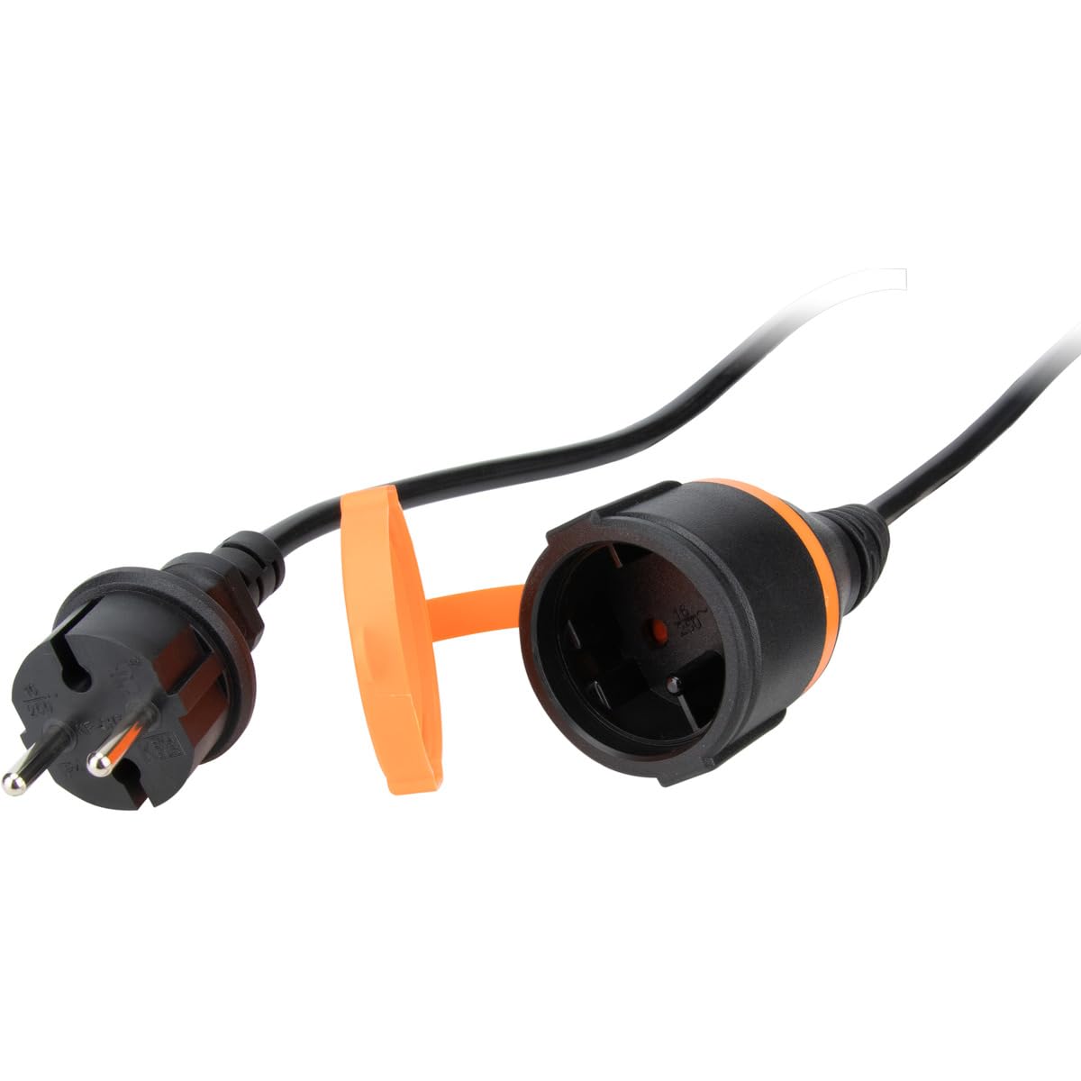 zenitech-rallonge-tanche-ip44-25-m-h05vv-f-2x1-5-mm-orange-avec-clip image 4