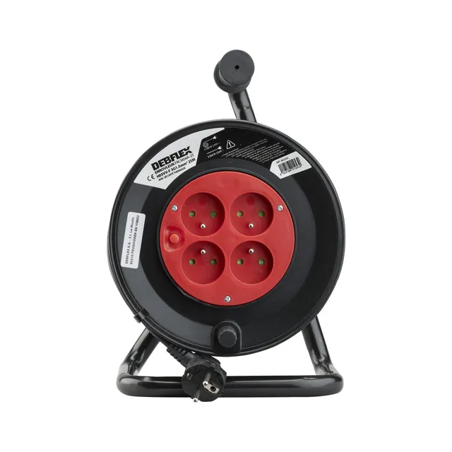 debflex-601253-enrouleur-bricolage-4-prises-16a-25m-ho5vv-f-3g1-5-noir image 1