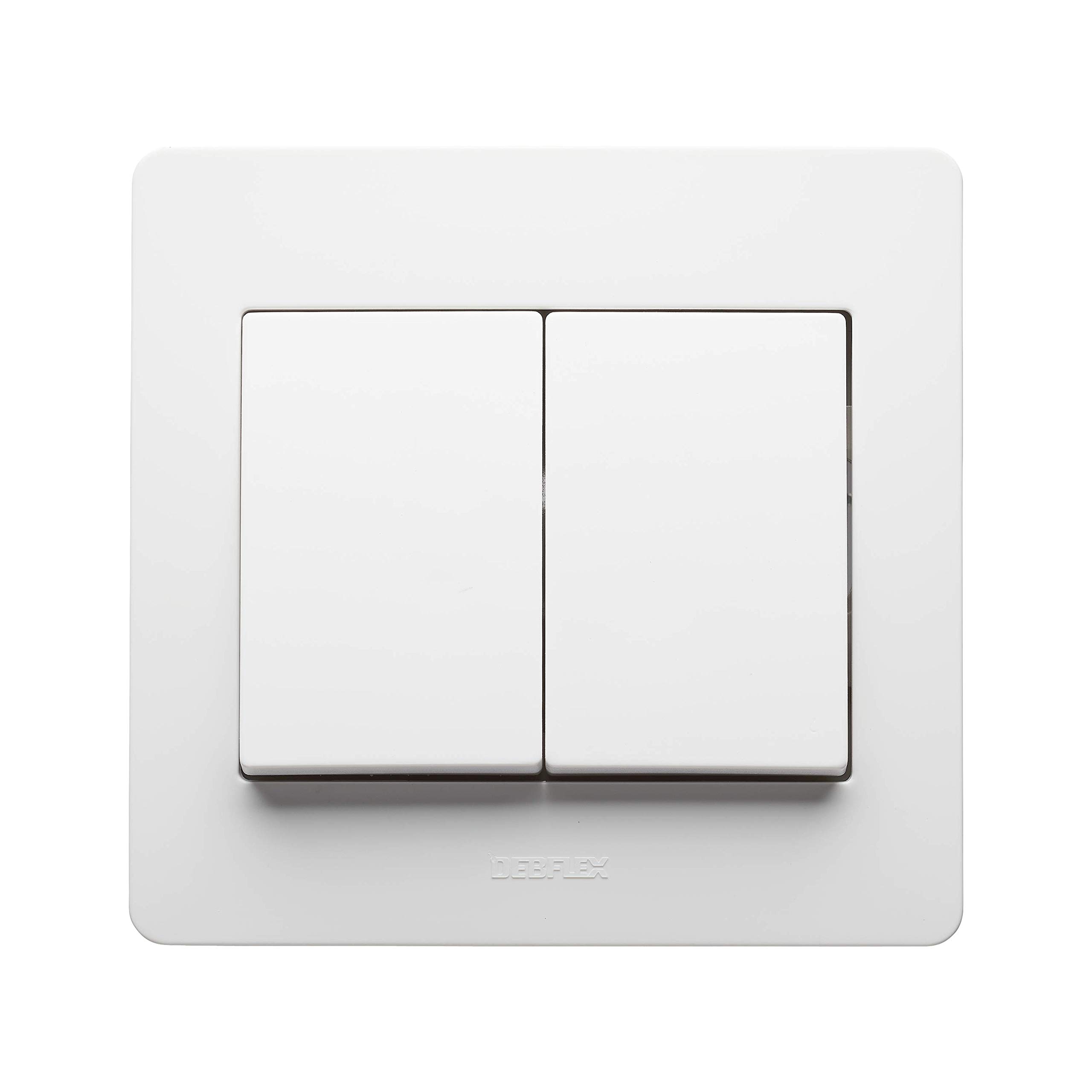 debflex-diam2-double-interrupteur-va-et-vient-encastrable-blanc image 2