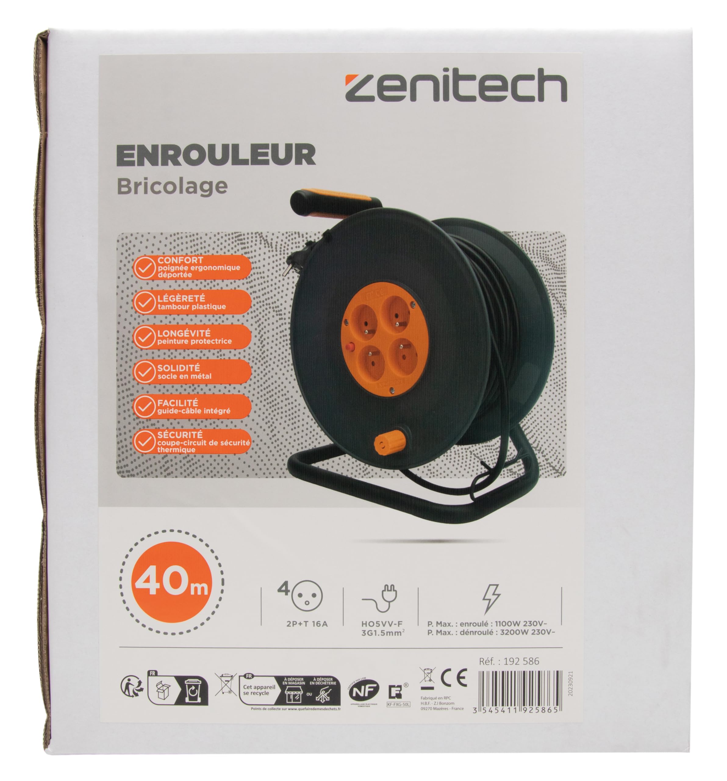 zenitech-enrouleur-4-prises-d-port-es-2p-t-16a-40m image 7