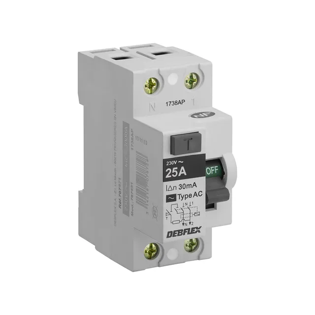 debflex-interrupteur-diff-rentiel-2p-30ma-25a-type-ac-707871 image 1